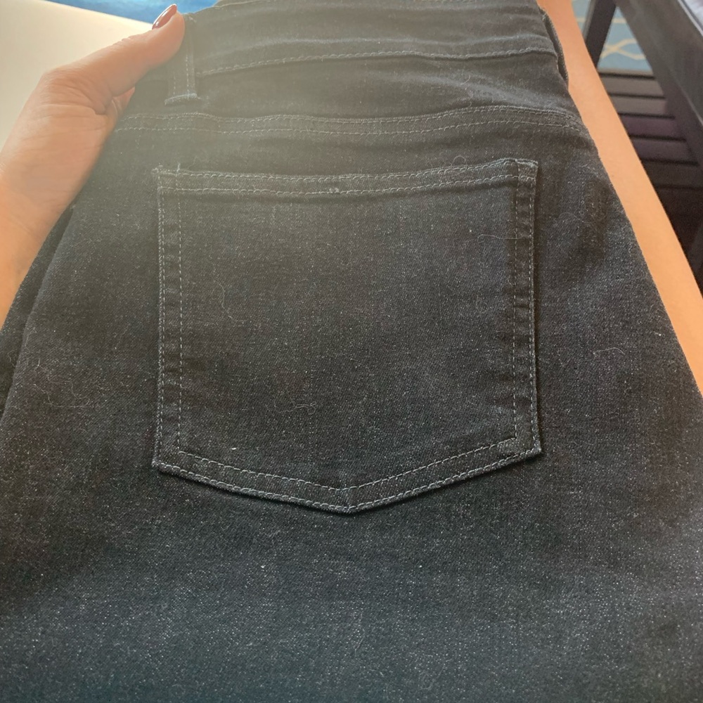 Eileen Fisher black straight 5-pocket jeans - Picture 6 of 10